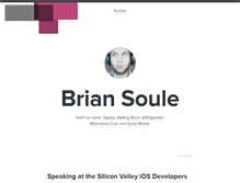 Tablet Screenshot of briansoule.com